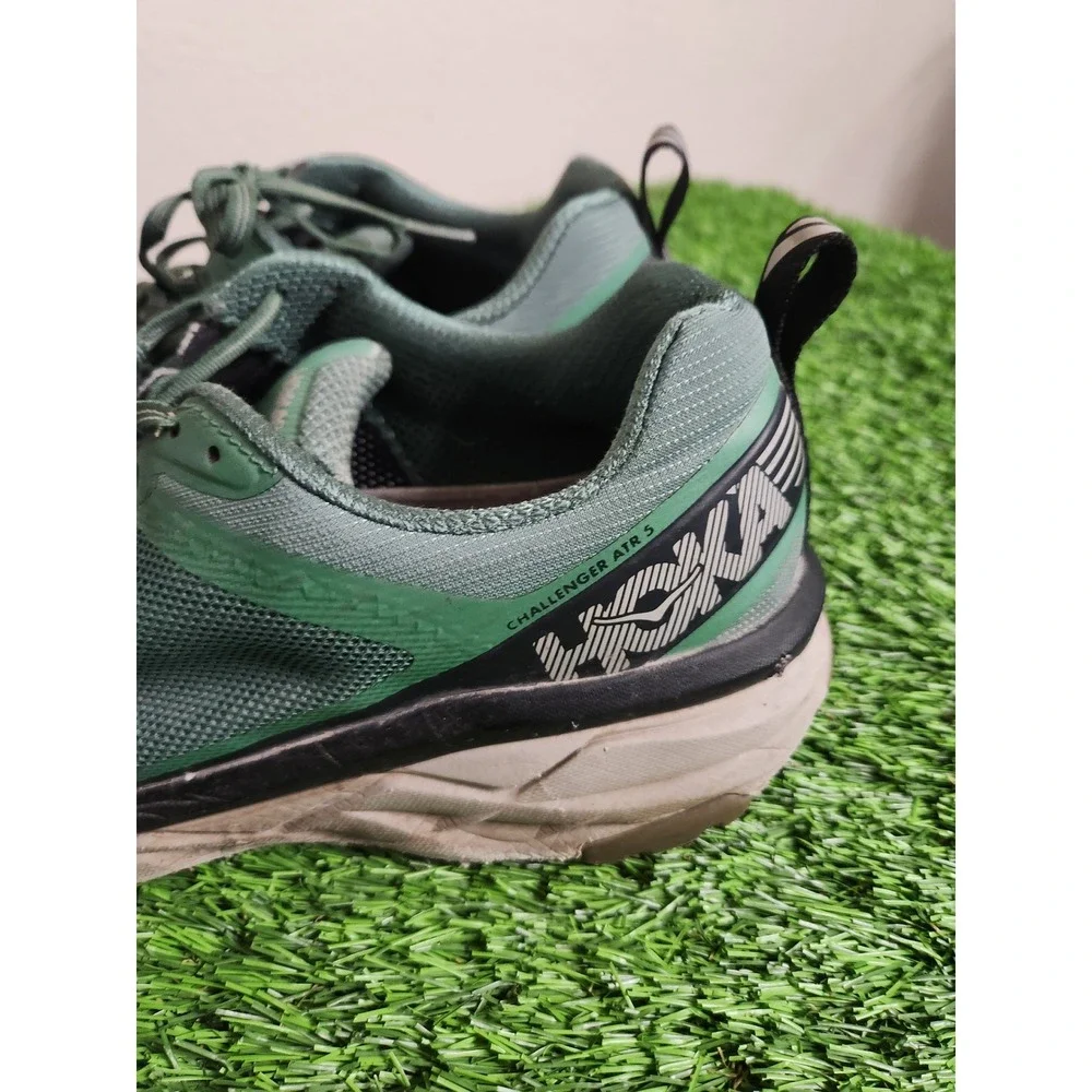 Hoka One One Challenger ATR 5 Mens 10 Green Trail Running Shoes Sneakers